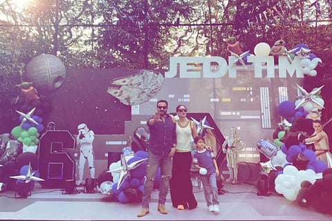 Kareena Kapoor and Saif Ali Khan with Taimur