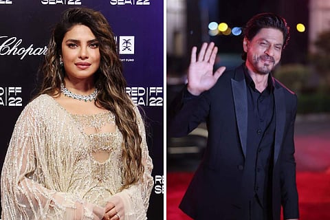Priyanka Chopra and Shah Rukh Khan at the Red Sea Festival