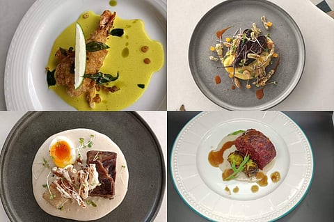 Some of the dishes by Shaun Kenworthy
