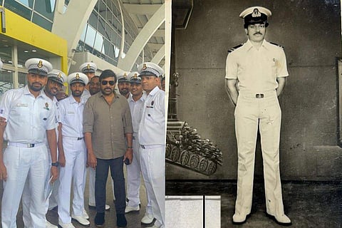 Chiranjeevi posted the pictures on December 4 coinciding with Naval Day