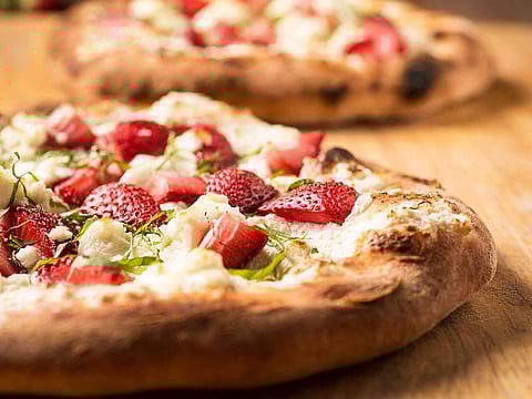 Mixed Berries and Cream Cheese Pizza