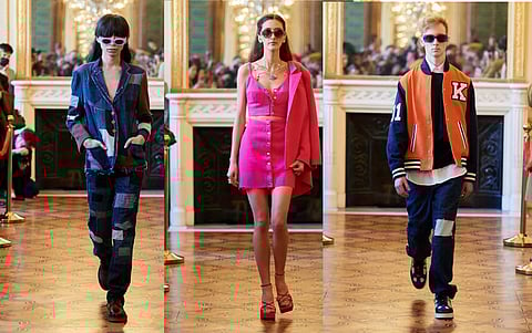 Models walk in KH House of Khaddar's SS edit at Paris Fashion Week