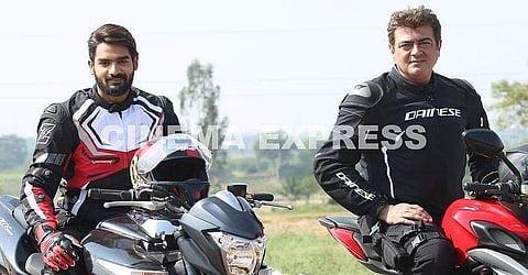 Kartikeya and Ajith Kumar in Valimai