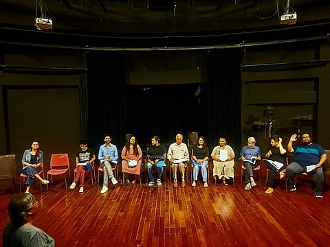 A picture of the rehearsal