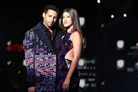 Shanaya Kapoor and Siddhant Chaturvedi for Manish Malhotra at FDCI x Lakmé Fashion Week