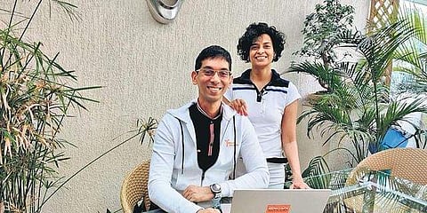 Devika Mohapatra (standing) and Ryan Fernando