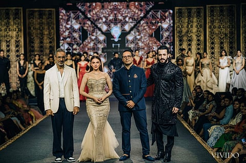 Aditi Rao Hydari and Akhil Akkineni with Shantanu & Nikhil