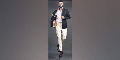 Raghavendra Rathore designs a one-off Jodhpuri Pachranga Bandhgala Jacket as an ode to the heroism of Jodhpur Lancers