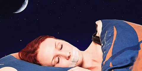 Did you know that taping your mouth shut is a new form of therapy to help with better sleep?