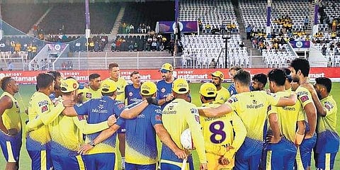 The Chennai Super Kings team