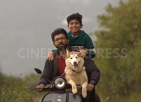 Arun Vijay with his son, Arnav in Oh My Dog