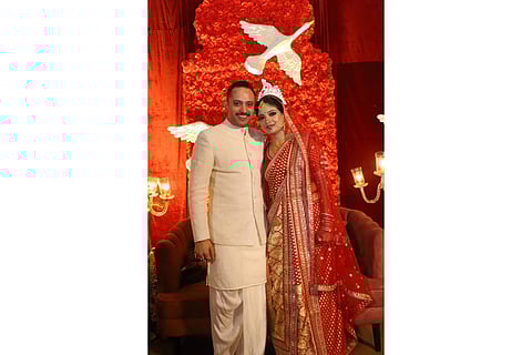 The newly-weds: Ankit & Shagufta