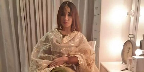 Hair stylist Soniya Thapa in an ensemble by Sanjay David. (Photo| EPS)