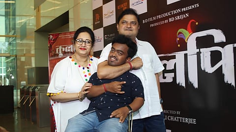 Cast of Kulpi shares a light moment at the trailer launch
