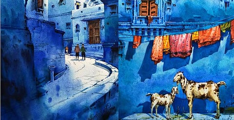 Manjunath Wali's paintings