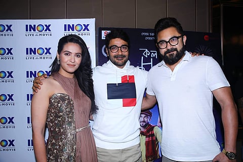 Leads Priyanka and Soham with veteran actor Prasenjit Chakraborty