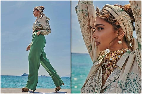 Deepika Padukone in a Sabyasachi ensemble