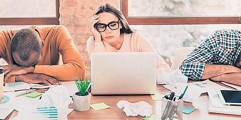 What is social loafing, the phenomenon that occurs in a group work environment?