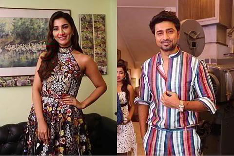 Rukmini and Dev at the premiere of Kishmish