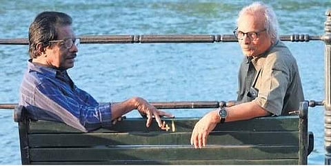 Harikumar with M Mukundan. ( File Photo)
