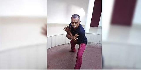 Kalaripayattu teacher and retired postal department officer Peter P V Plavidayil . (Photo | Expres)