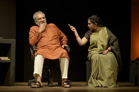 A still from Atmakatha by Padatik Theatre