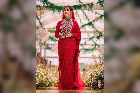 Actress Nayanthara wore a statement choker from Goenka India