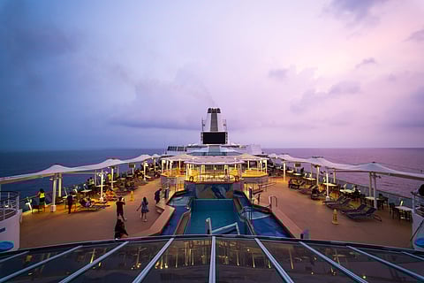 The view from the 11th deck of The Empress