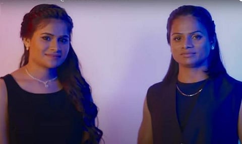 Dutee Chand with her partner
