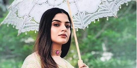 Actress and model Nikhila Vimal in a La Novia collection