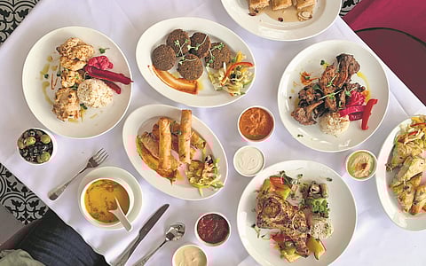 Assorted plates at Finding Rumi