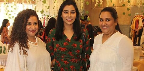 Shibi, Aish and Shweta at the Junebug Slow Pop Up