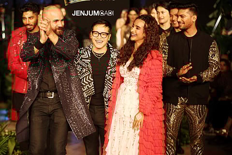 Jenjum Gadi at his recent show for Blenders Pride Fashion Nights at Guwahati