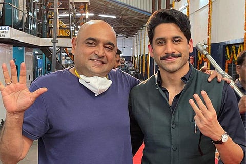 Naga Chaitanya with Thank you! director, Vikram Kumar