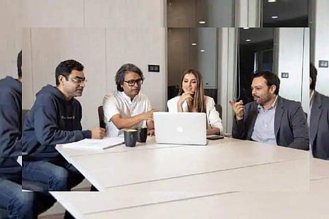 Tara Sutaria with the cast of Apurva