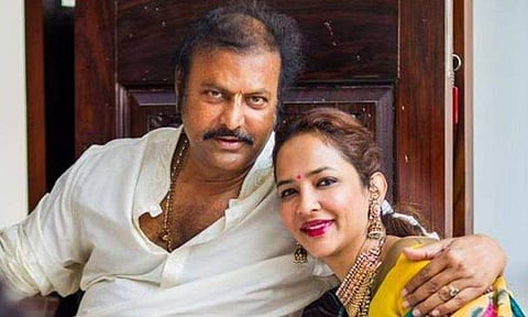 Mohan Babu and Lakshmi Manchu