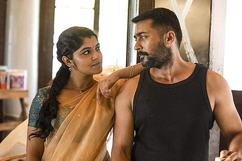 Suriya wins the award for Best Actor at the 68th National Film Awards