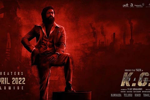 Yash in the poster for KGF: Chapter 2