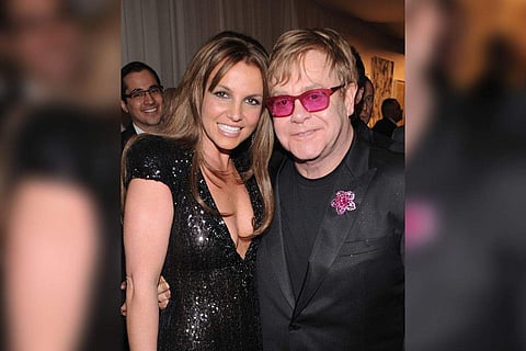 Britney Spears and Sir Elton John