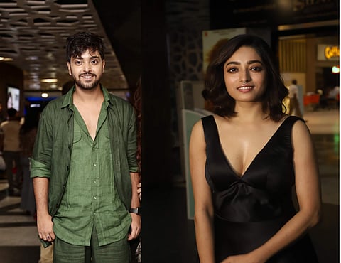 Sahobashe leads Anubhav Kanjilal and Ishaa Saha at the premiere