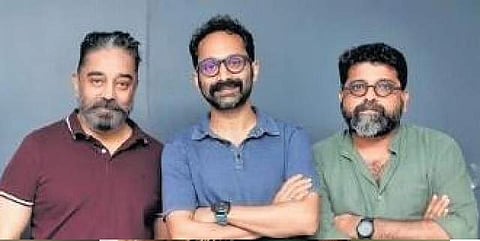 Kamal Haasan, Mahesh Narayanan, Fahadh Faasil. (File Photo)