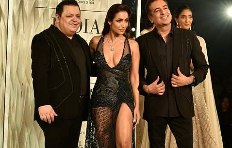 Malaika Arora with Rohit Gandhi and Rahul Khanna