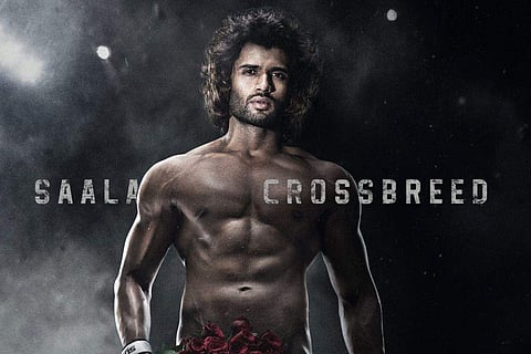 Vijay Deverakonda in the poster for Liger