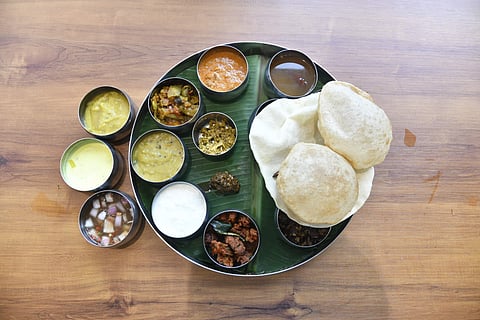 South Indian thali