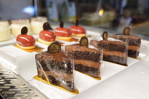 Assorted desserts at Beachville cafe