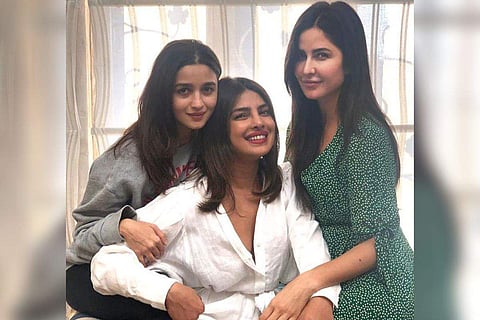 Alia Bhatt, Priyanka Chopra and Katrina Kaif starring in the up-coming fim 'Jee Le Zaraa'.