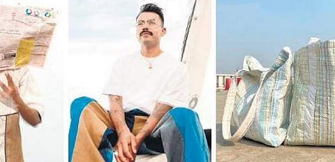 Models in outfits from Urban Darzi’s collection