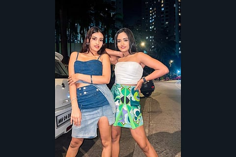 Akriti Agarwal with her friend