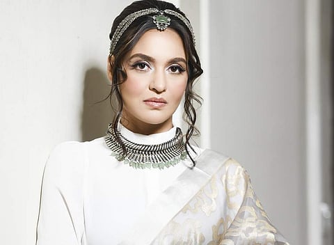 Priyanka Sarkar in a sari form CIMA Art in Life