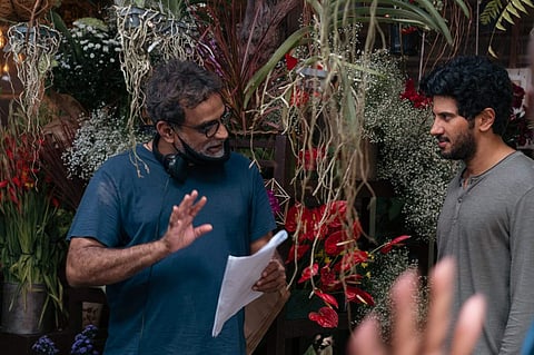 R Balki and Dulquer Salmaan